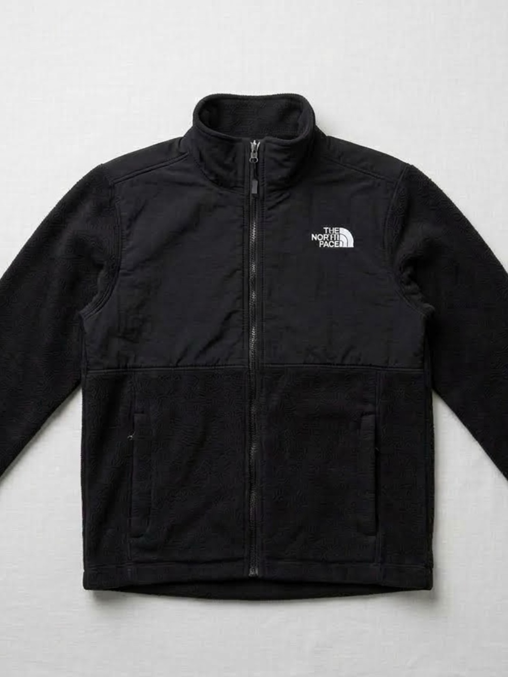 The North Face Kids Black Full-Zip Fleece Jacket